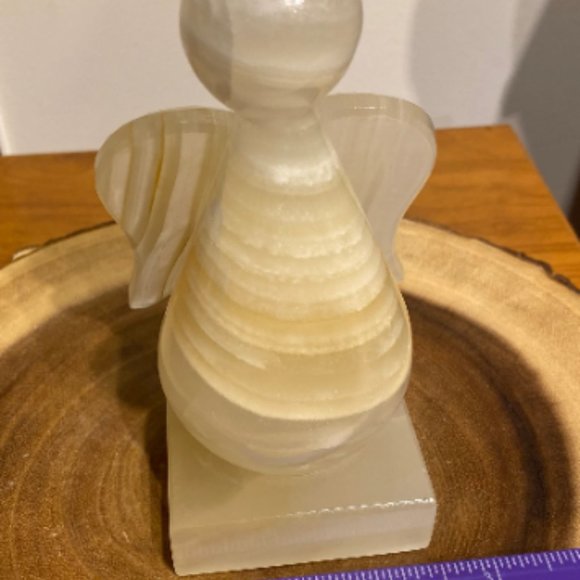 Amber Onyx Angel Lamp with Bulb and Cord, Crystal Lights, Kids Bedroom Decor - Picture 8 of 9